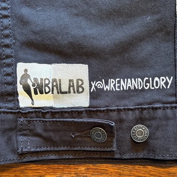 Wren + Glory X NBALAB Black Denim Jacket